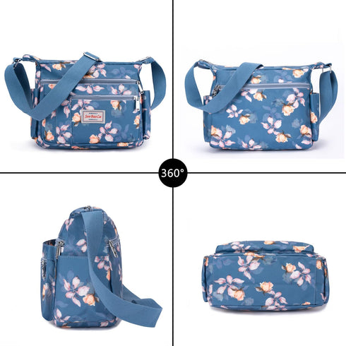 Women Shoulder Handbag Multiple Pockets Bag Ladies Tote Top Handle Satchel Crossbody Purse...